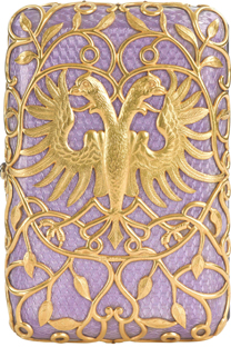 Romanov's silver-gilt cigarette case